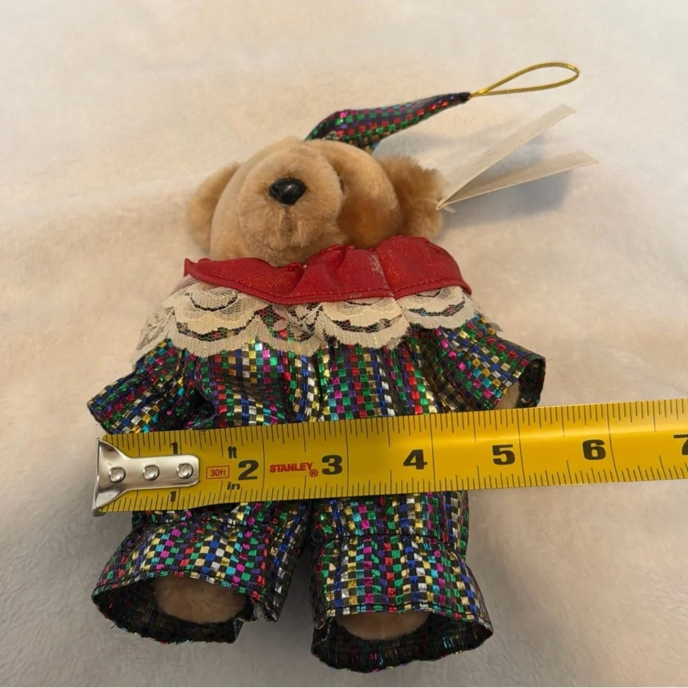 Clown bear ornament 1988 San Francisco music box company Vintage New with tags